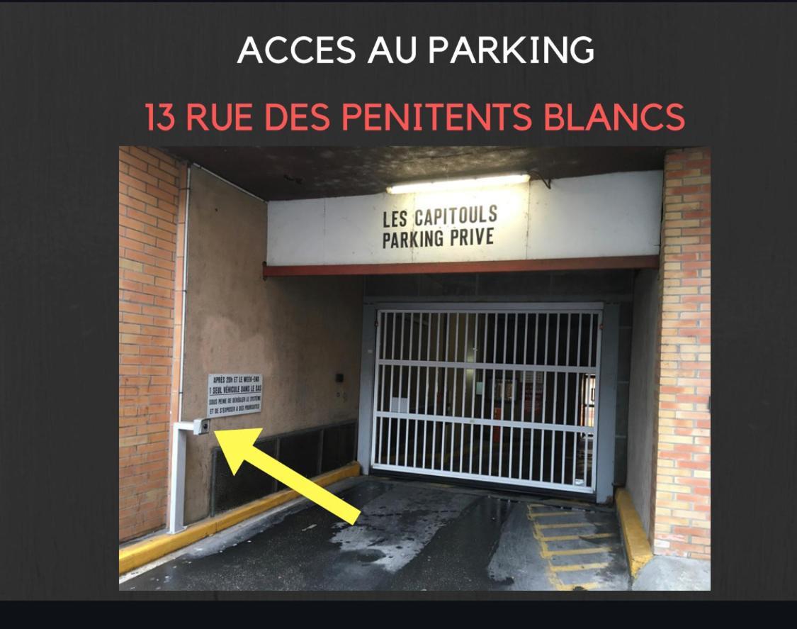 Hyper-Centre Historique Avec Possibilite De Reservation Parking Toulouse Exterior photo
